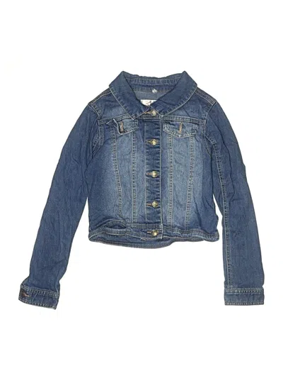 Pre-owned Justice Kids' Denim Jacket In Blue