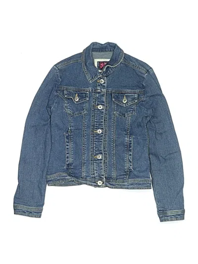 Pre-owned Justice Kids' Denim Jacket In Blue
