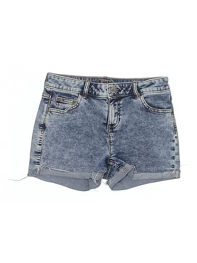 Pre-owned Justice Kids' Denim Shorts In Blue