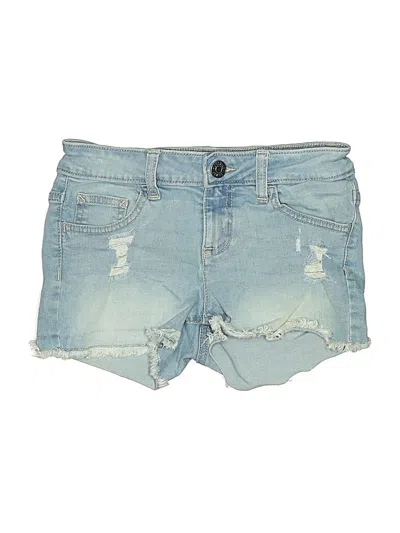 Pre-owned Justice Kids' Denim Shorts In Blue
