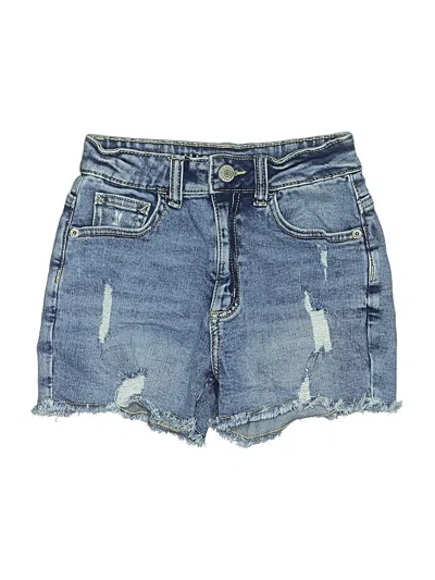 Pre-owned Justice Kids' Denim Shorts In Blue