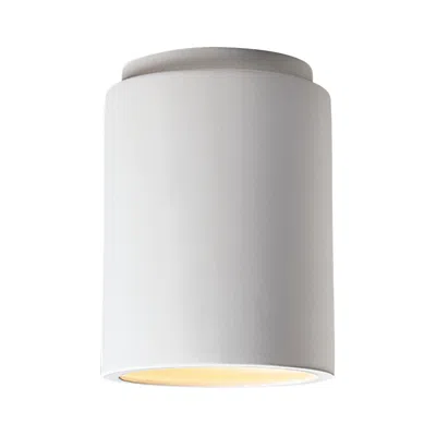 Justice Design 6 1/2" Wide Cylinder Ceramic Ceiling Light