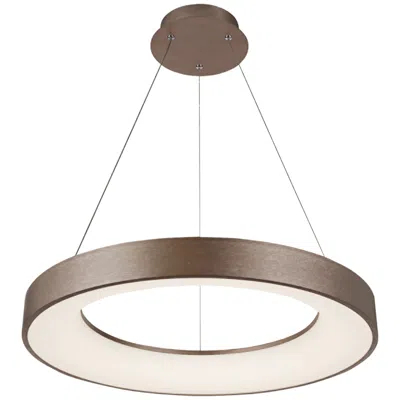 Justice Design Acryluxe Sway 19" Light Bronze Led Ring Pendant Light
