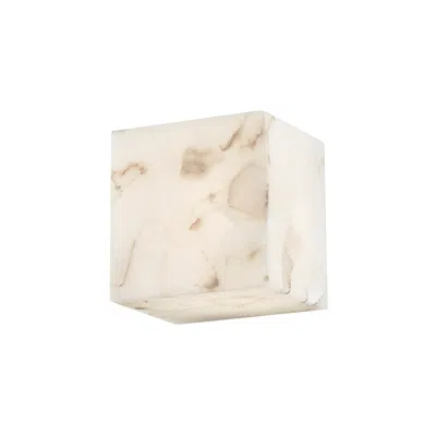 Justice Design Alabaster Rocks Medley 4.75" High Alabaster Rocks Led Wall Sconce