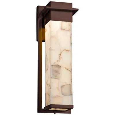 Justice Design Alabaster Rocks! Pacific 16 1/2"h Led Outdoor Wall Light