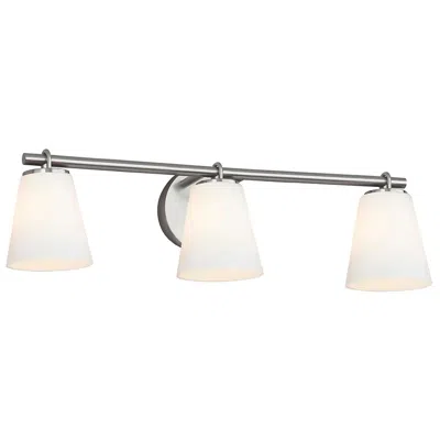 Justice Design Alpino 25" Wide Brushed Nickel 3-light Bath Light