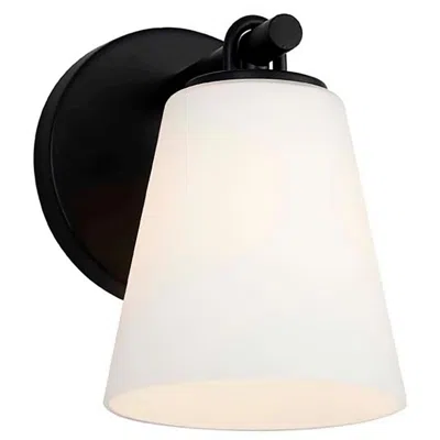 Justice Design Alpino 7 1/4" High Matte Black Wall Sconce