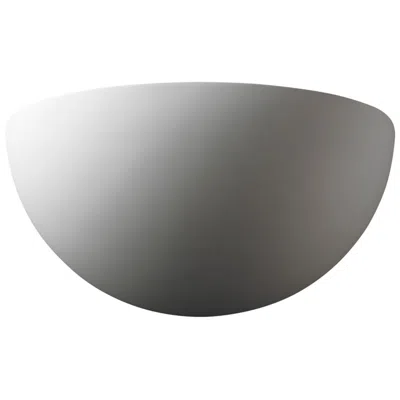 Justice Design Ambiance 10" Bisque Really Big Quarter Sphere Wall Sconce