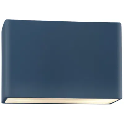 Justice Design Ambiance 10"h Midnight Sky Wide Rectangle Closed Ada Sconce