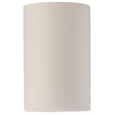Justice Design Ambiance 12 1/2"h Matte White Closed Ada Outdoor Wall Sconce