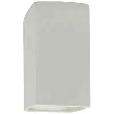 Justice Design Ambiance 13.5"h  Bisque Ada Rectangle Downlight Wall Sconce