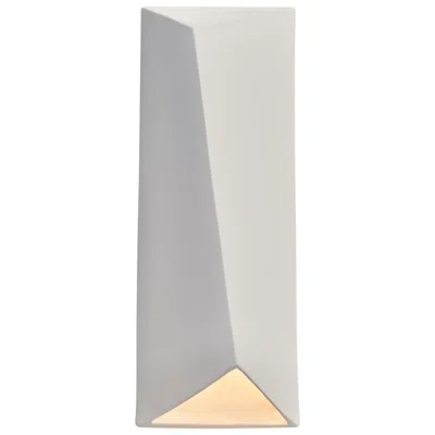 Justice Design Ambiance 16 1/4"h Bisque Rectangle Closed Led Outdoor Sconce