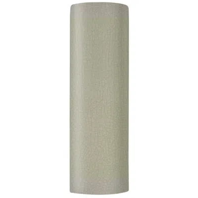 Justice Design Ambiance 17" High Celadon Green Crackle Tube Ada Wall Sconce