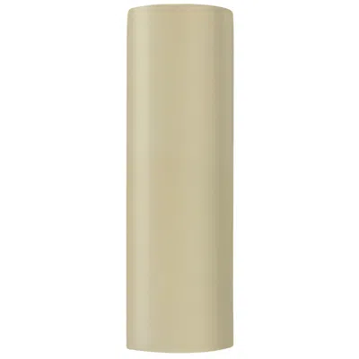 Justice Design Ambiance 17" High Vanilla Gloss Ceramic Tube Ada Wall Sconce