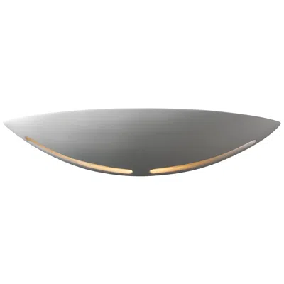 Justice Design Ambiance 3.75" H Bisque Ada Slice Wall Sconce