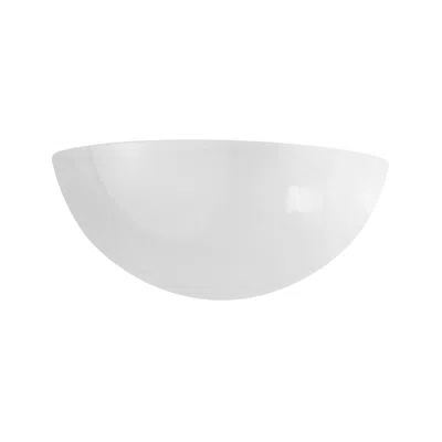 Justice Design Ambiance 4 1/2"h Gloss White Ceramic Quarter Sphere Sconce