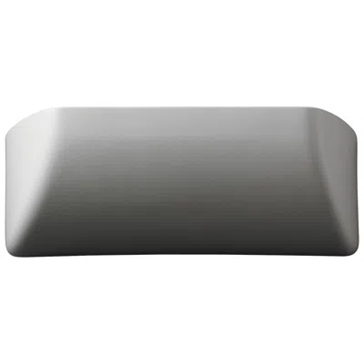Justice Design Ambiance 4 1/4" High Matte White Ceramic Scoop Wall Sconce