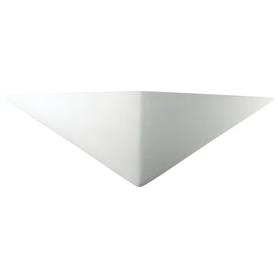 Justice Design Ambiance 7" High Bisque Triangle Ada Wall Sconce
