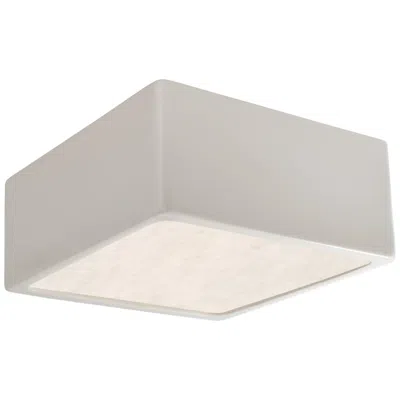Justice Design Ambiance 8 1/4" Wide Matte White Led Outdoor Ceiling Light