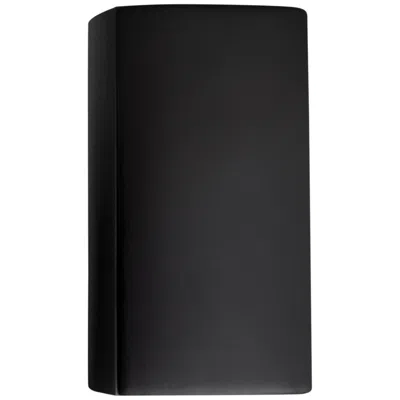 Justice Design Ambiance 9 1/2" High Carbon Matte Black Wall Sconce