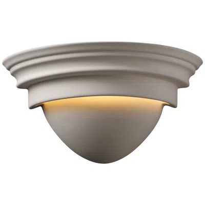 Justice Design Ambiance Classic 10.75" Bisque Wall Sconce