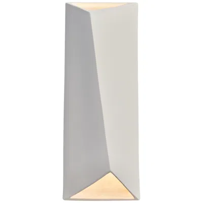 Justice Design Ambiance Collection™ 16" High Bisque Led Wall Sconce