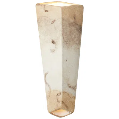 Justice Design Ambiance Collection 17"h Greco Travertine Led Wall Sconce