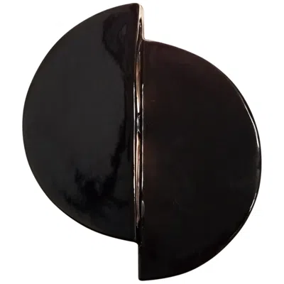 Justice Design Ambiance Collection 9" High Gloss Black Led Wall Sconce
