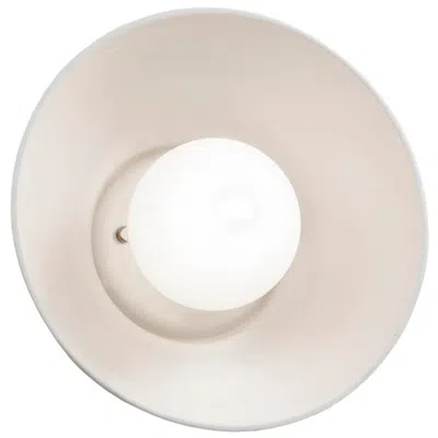 Justice Design Ambiance Coupe 10" High Bisque Led Wall Sconce