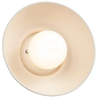 Justice Design Ambiance Coupe 10" High Matte White Led Wall Sconce