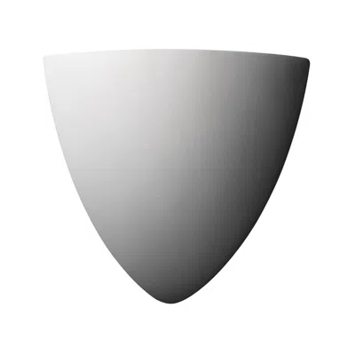 Justice Design Ambiance Teardrop Corner 9.75" Bisque Wall Sconce