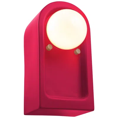 Justice Design Arcade 9" High Cerise Wall Sconce