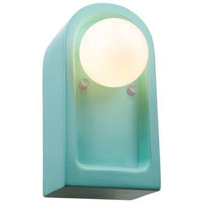 Justice Design Arcade 9" High Reflecting Pool Wall Sconce