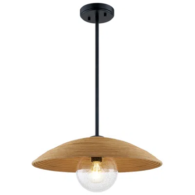 Justice Design Caribe 18" Wide Matte Black Pendant Light