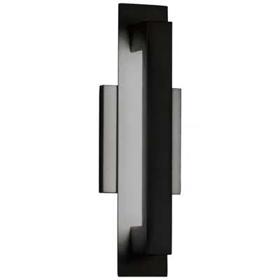 Justice Design Catalina 15" High Matte Black Led Outdoor Wall Light