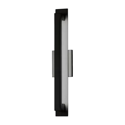 Justice Design Catalina 24" High Matte Black Led Outdoor Wall Sconce
