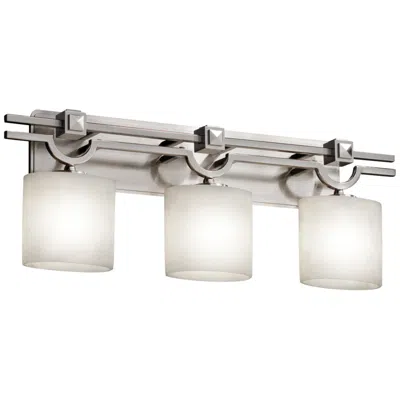 Justice Design Clouds Argyle 29" Brushed Nickel 3-light Bath Light