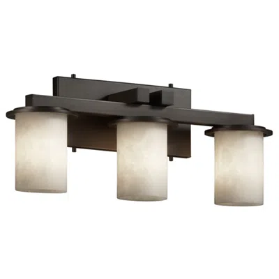 Justice Design Clouds™ Dakota 21"w Bronze 3-light Bath Light