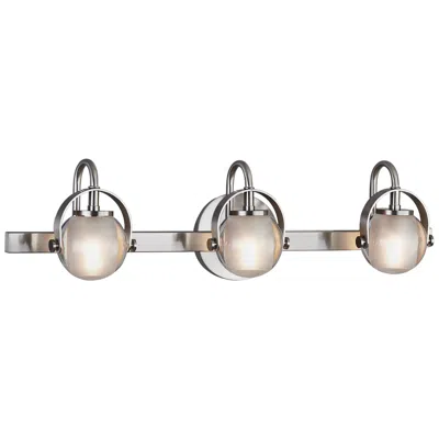 Justice Design Conduit 24" Wide Brushed Nickel 3-light Bath Light