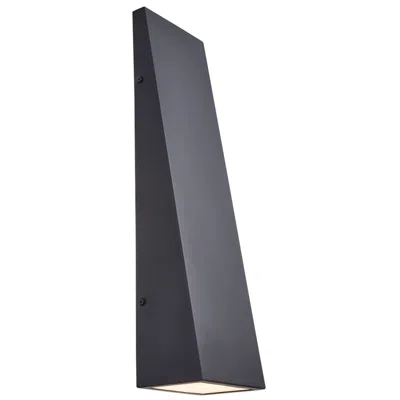 Justice Design Corwin 20" High Matte Black Led Outdoor Wall Sconce