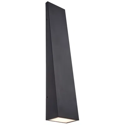 Justice Design Corwin 28" High Matte Black Led Outdoor Wall Sconce