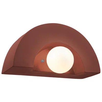 Justice Design Crescent 6" High Canyon Clay Wall Sconce