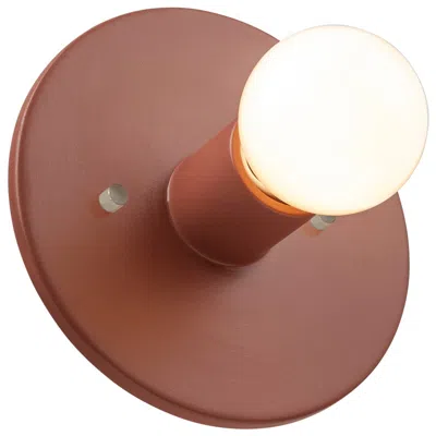 Justice Design Discus 8" High Canyon Clay Wall Sconce