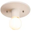 Justice Design Discus Flush-mount - Bisque