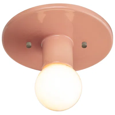 Justice Design Discus Flush-mount - Gloss Blush