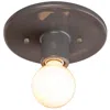 Justice Design Discus Flush-mount - Gloss Grey
