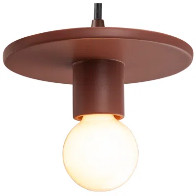 Justice Design Discus Pendant - Canyon Clay -black Cord