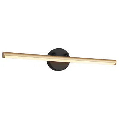 Justice Design Fianco 24 1/2" Wide Brass And Black Linear Led Bath Light