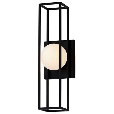 Justice Design Float 18"h Matte Black Led Indoor/outdoor Wall Sconce