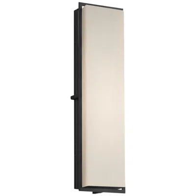 Justice Design Fusion  24" High Matte Black Led Outdoor Wall Light